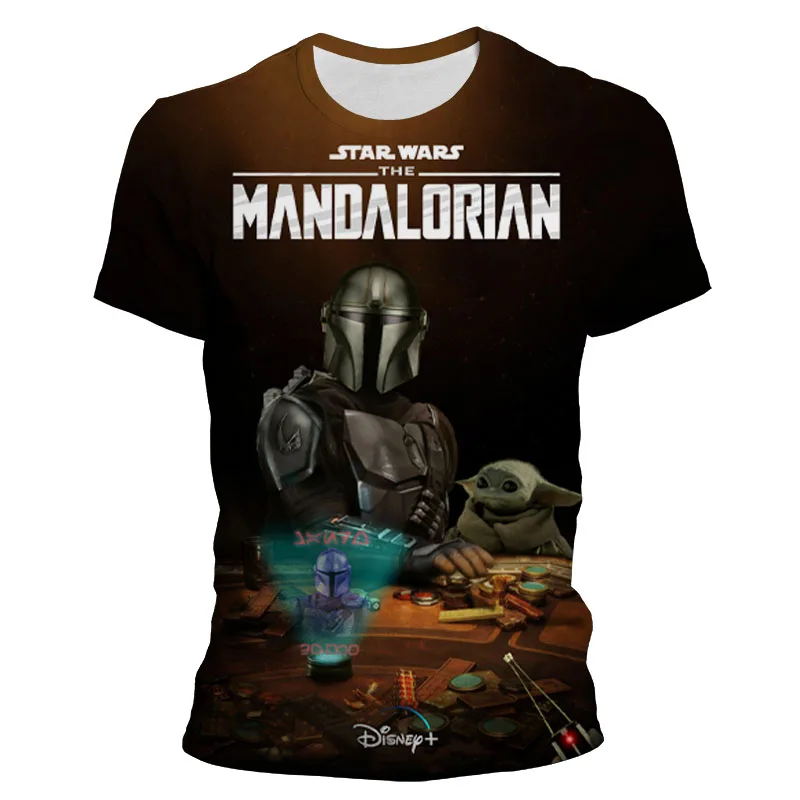 New Mandalorian Baby Yoda Men Clothes 2021 Mens Summer Print Men Short