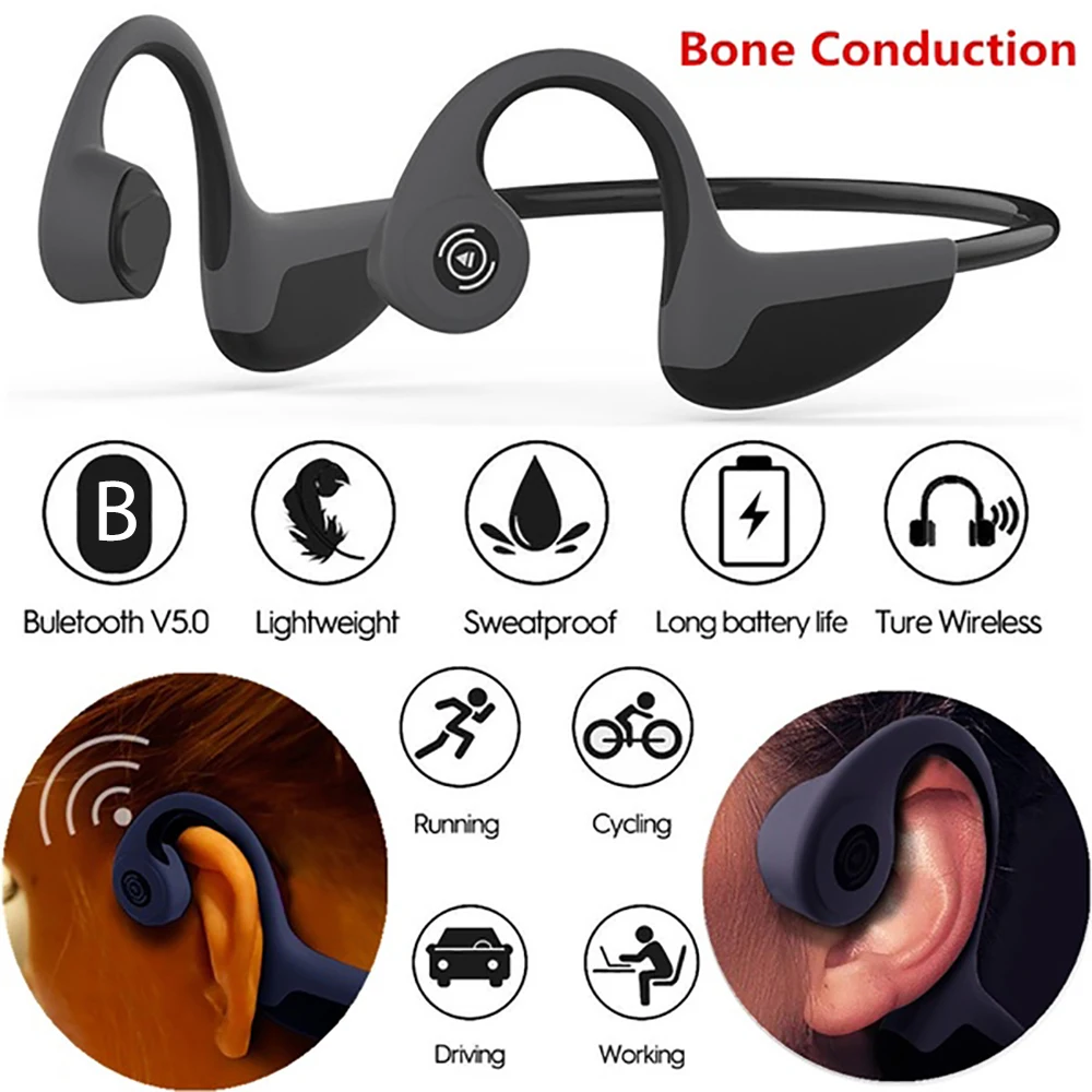 Teamyo Bluetooth 5,0 S. Wear Z8 беспроводные наушники, наушники с костной проводимостью, спортивные гарнитуры с микрофоном, гарнитуры с громкой связью