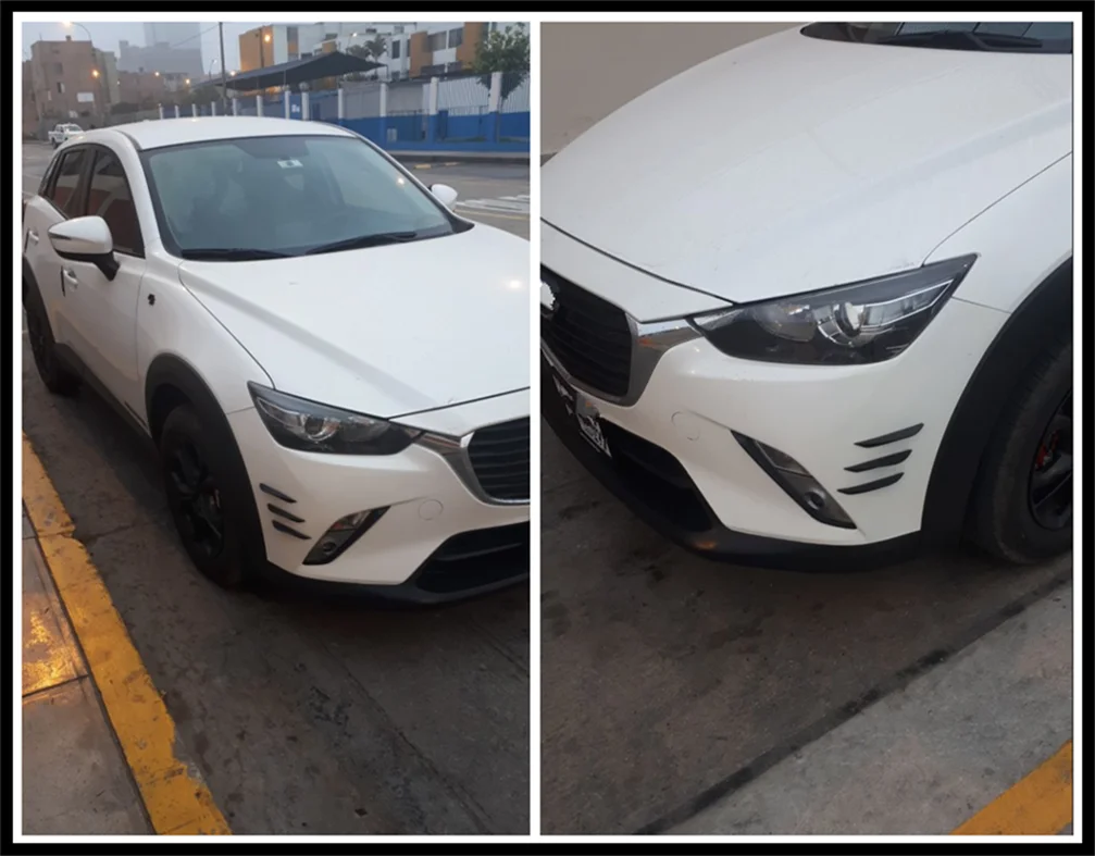 Автозапчасти 4 шт. автомобильный спойлер из углеродного волокна маленький