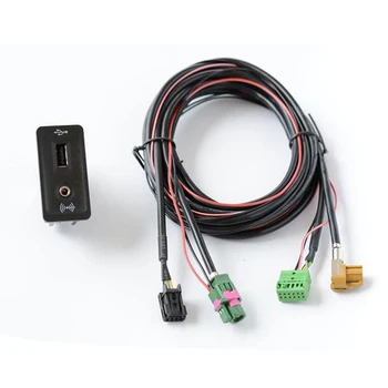 

Car USB AUX in Plug Input Socket Adapter for VW Golf MK7 VII Tiguan passat cc