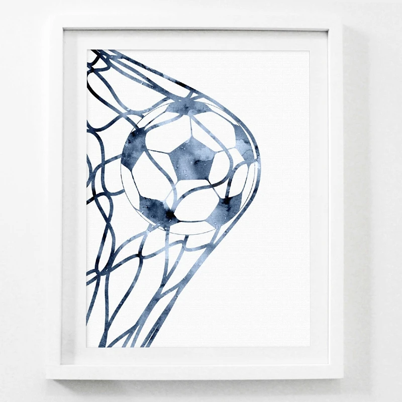 

HD Prints Pictures Home Wall Nordic Style Football Poster Modular Simple Painting On Canvas Fresh Artwork Living Room Decoration