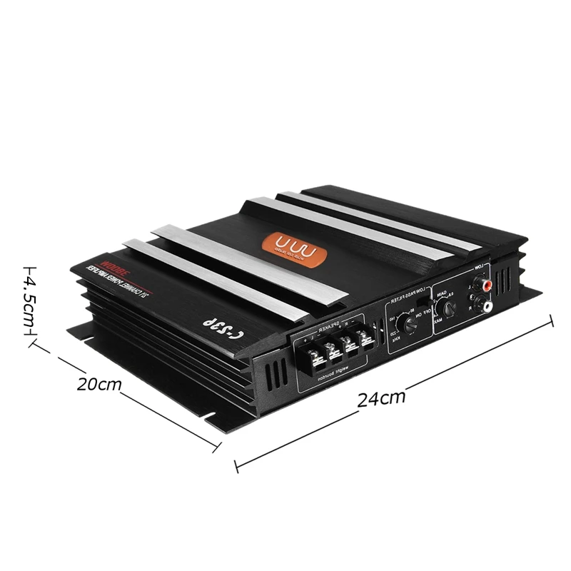 3800 Вт 2 канала Мощность Усилитель 12V Авто аудио усилитель басов AMP усилитель сабвуфер