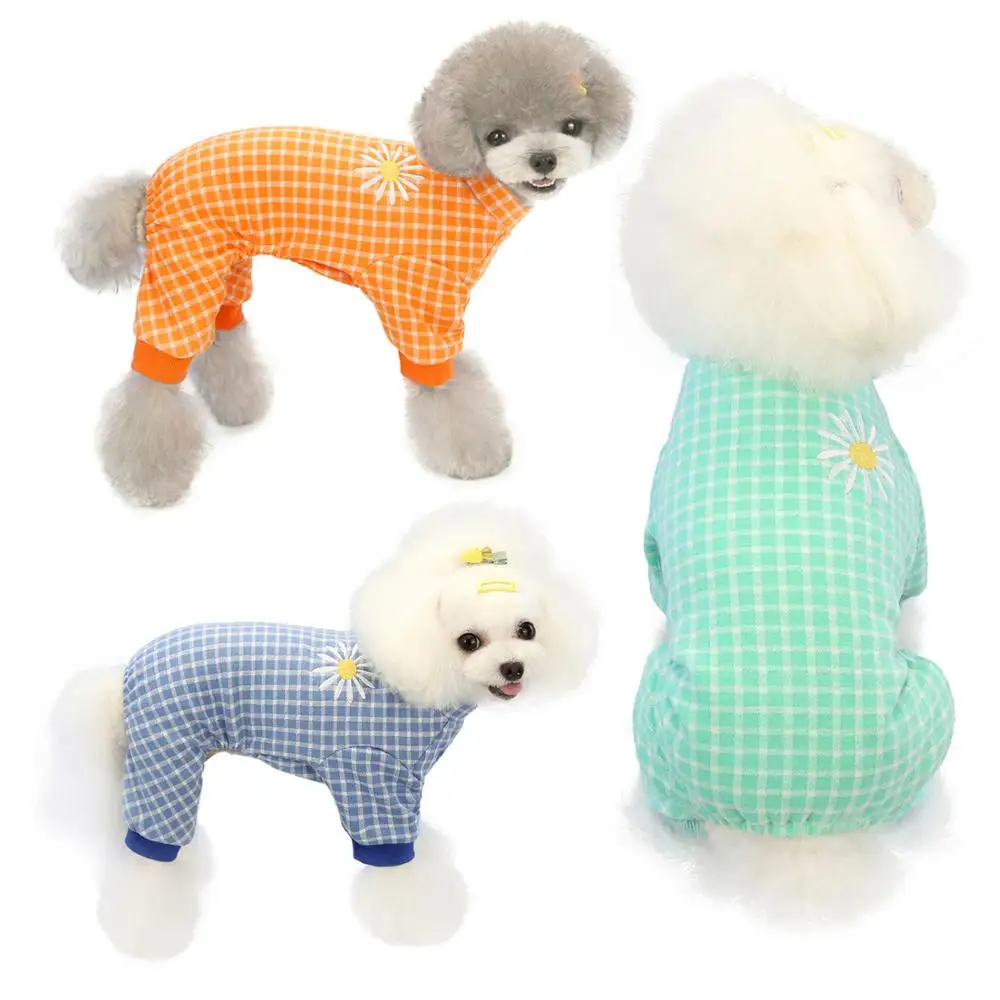 

Hot Cotton Material Autumn And Winter Comfortable Dog Clothes Pet Pajamas Puppy Apparel