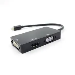 ) Мини Dp Displaypor мини дисплейный порт для интерфейса Thunderbolt Dp к Vga + Hdmi + Dvi 4K Dvi Vga кабель адаптера Dp Для Apple