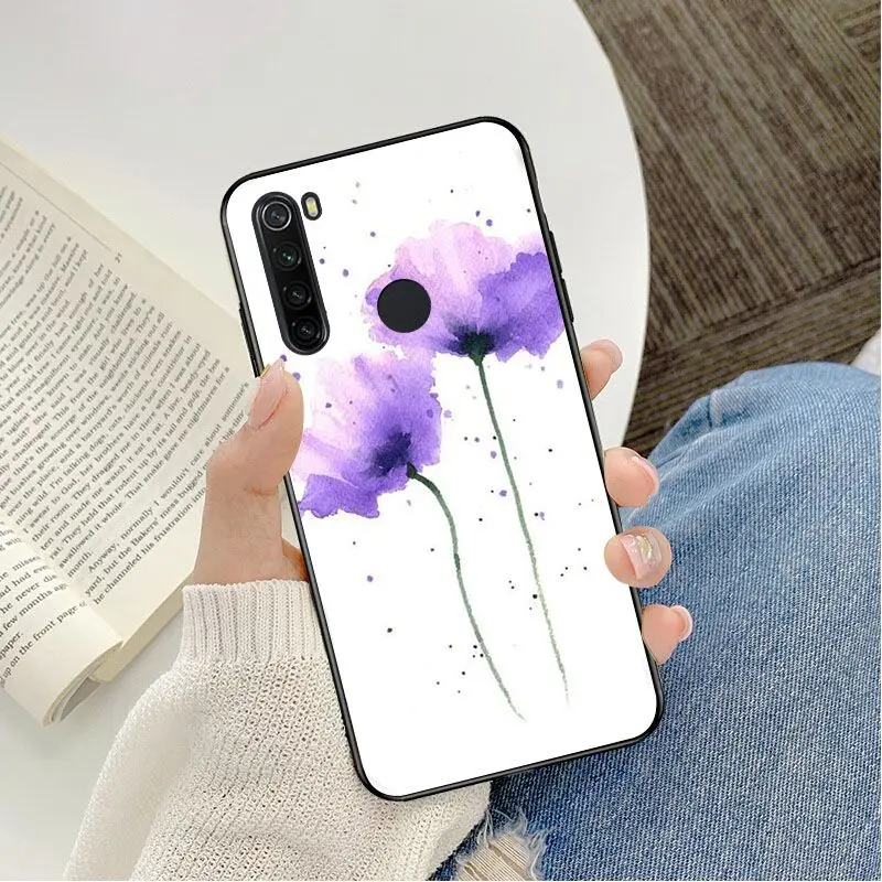 Watercolor flower Dandelion Lotus Lavender