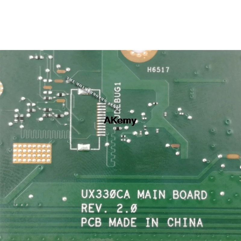 Akemy UX330CA материнская плата для ноутбука ASUS UX330CAK UX330CA UX330C Mianboard M3-7Y30 4 г ram