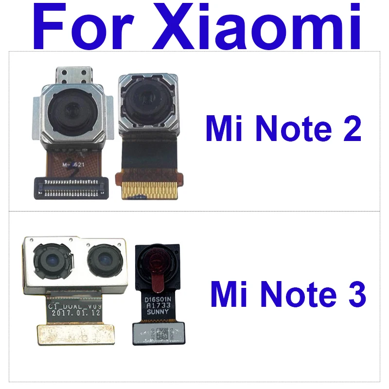 Маленькая и большая фронтальная задняя камера для Xiaomi Mi Note 2 3 Note2 Note3 2015 основная