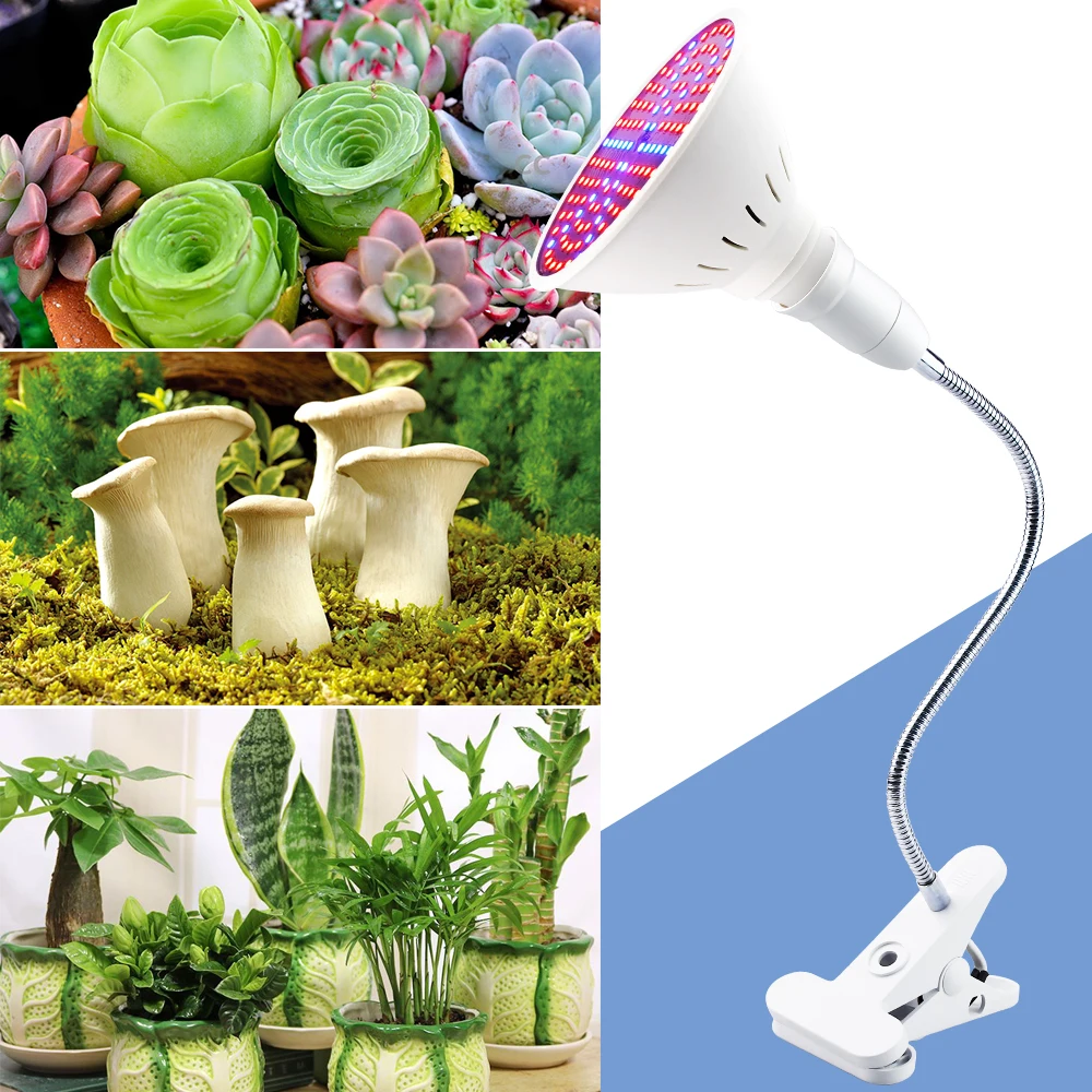 

Phyto Lamp Led Grow Light Hydroponic Growth Light E27 Led Growing Bulb EU US Adapter Full Spectrum Led 220V Plant Lamp Fitolamp