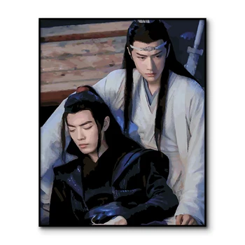 

The Untamed Poster DIY Painting By Numbers Painting On Canvas Wall Art wangyibo Acrylic paint by number Coloring By Number