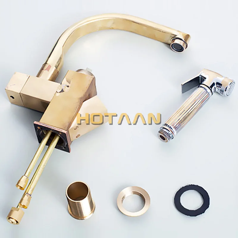 preto Torneira para pia do banheiro, Deck