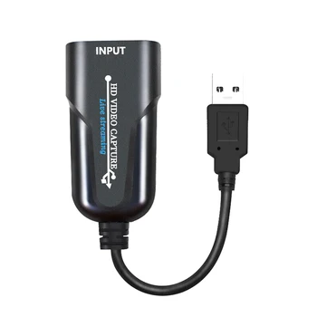 

Portable HD USB 2.0 To HDMI 1080P 60fps Monitor Video Capture Card For Computer Work With Most Video Software On Windows And Mac
