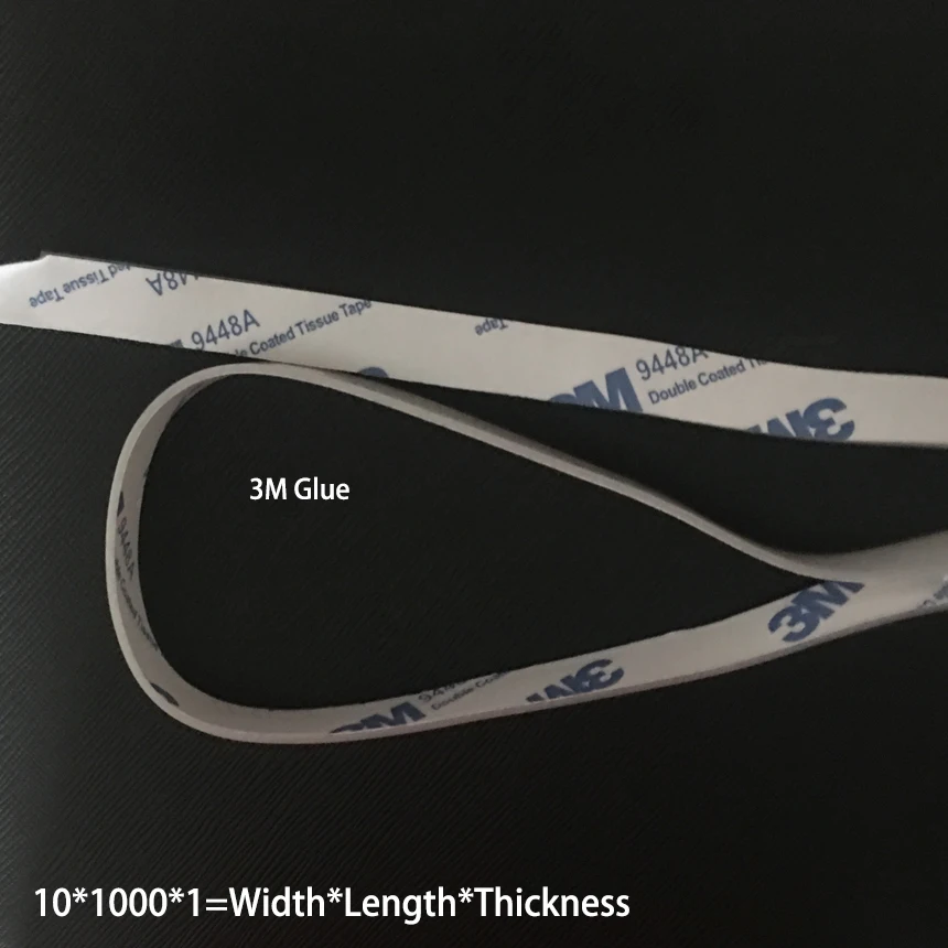 20*1000*2mm 20x1000x2 30*1000*2 30x1000x2 40*1000*2 40x1000x2 White Silicone Rubber 3M Glue Stick Self-Adhered Bar Sealing Strip
