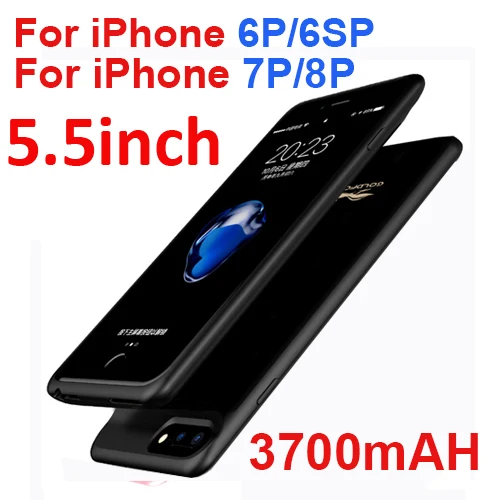 6P 6sP 7P 8P Чехол для зарядки аккумулятора 2500 мАч/5000 мАч для iPhone 6, 6s, 7, 8 Plus, чехол для портативного зарядного устройства, чехол для внешнего аккумулятора - Цвет: 6P 6sP 7P 8P