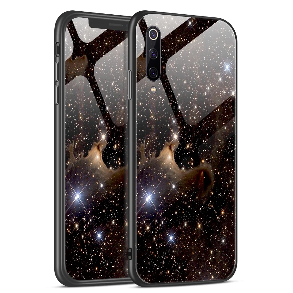 W368 Для Xiao mi 9/9 SE Модный чехол из закаленного стекла ТПУ для задней защиты Xiaomi mi 9se Роскошные противоударные мягкие чехлы для телефонов - Цвет: W368