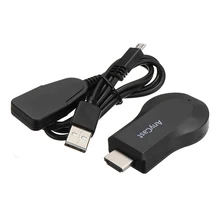 Высокое качество 1080P ТВ USB дисплей ключ WiFi беспроводной видео плеер адаптер Поддержка для Anycast Miracast Airplay приемник Черный