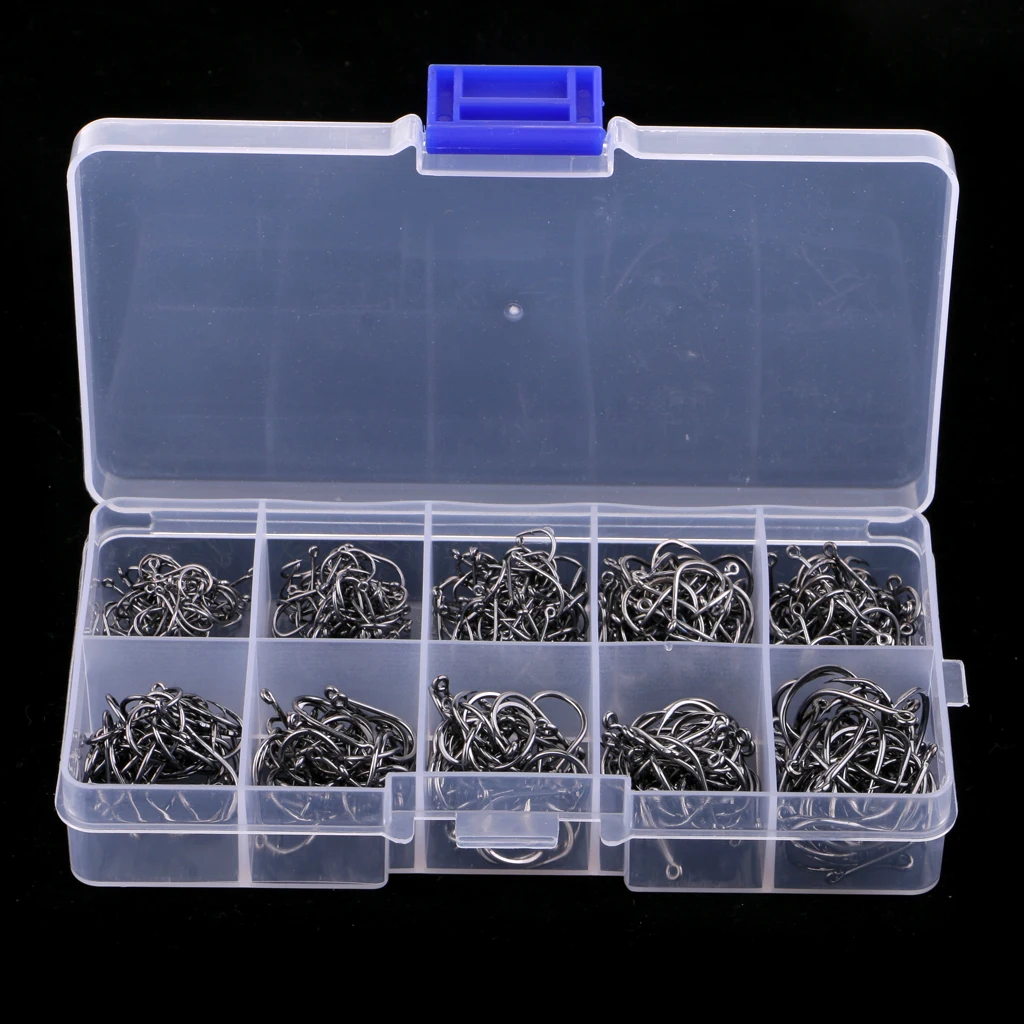 500pcs 2019 NEW Saltwater Sea Fishing Hook Octopus Circle Hooks 3#-12#