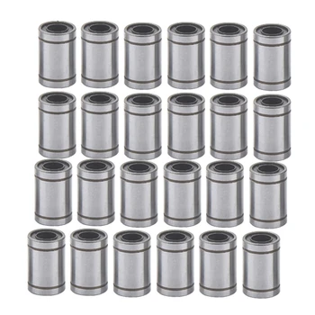 

24PCS LM8UU 8Mm Linear Ball Bearing 8X15X24Mm Bush Bushing CNC Parts for 3D Printer