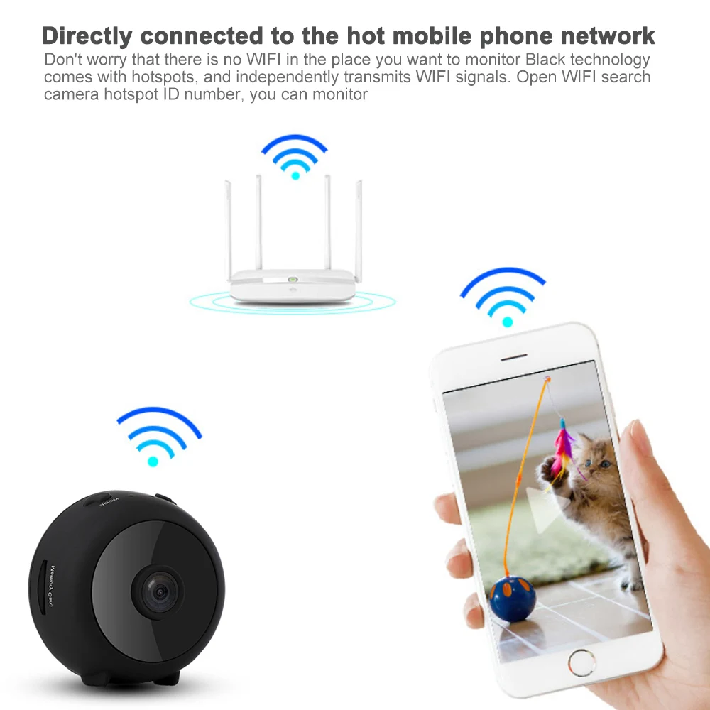 Мини-камера с разрешением 1080 P, ip-камера с Wifi, инфракрасная камера ночного видения, камера для безопасности в комнате, микрокамера, видеорегистратор, USB камера наблюдения