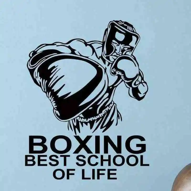 DCTAL Boxing Glove Sticker Kick Boxer Play Car Decal Free Combat Posters Vinyl Striker Wall Decals Parede Decor
