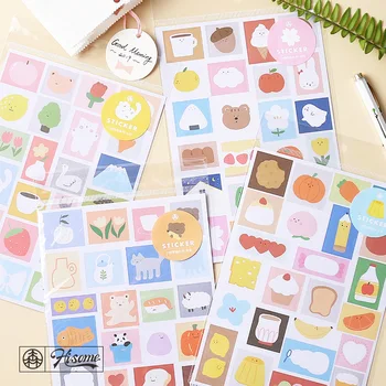 

1 Pcs Small Things Fun Series Journal Decorative Animal Stickers Scrapbooking Stick Label Diary Stationery Album Flower Stickers