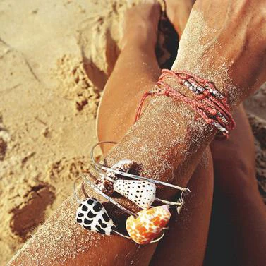 Богемные браслеты ajoyas de acero inoxidable para mujer vsco girl bransoletka для женщин бразильский браслет в виде морской раковины