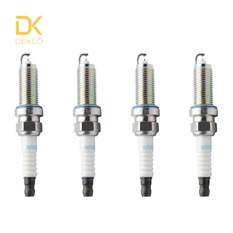 DEKEO Свеча зажигания двойной Иридиевый для NFINITI EX FX G JX M M35 Q50 Q70 QX60 QX70 NISSAN 350Z ALTIMA MURANO TEANA FXE22HR11 4 шт - Цвет: 4PCS