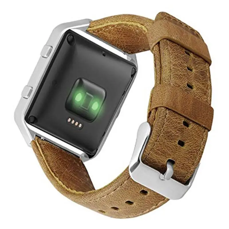 Ремешок для часов из натуральной ПУ кожи ремешок для часов Ремешок для Fitbit Blaze Смарт-часы ремешок из натуральной кожи Сменные аксессуары