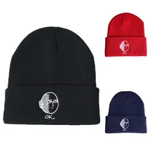 Новые хлопковые повседневные шапочки для мужчин и женщин, вязаная зимняя однотонная шляпа шапка "хип-хоп" Кепка в стиле унисекс
