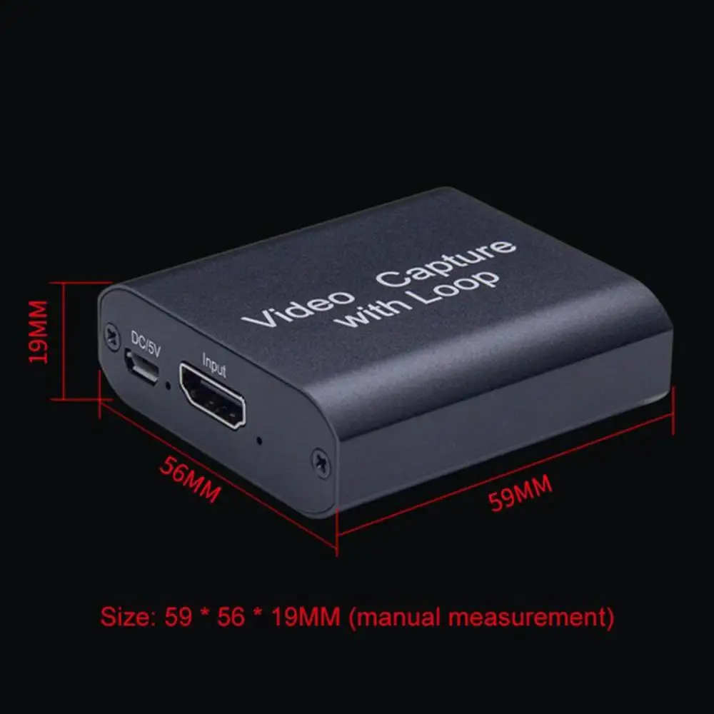 1080P 4K HDMI устройство для видеозахвата видео из алюминиевого сплава Карта высокой