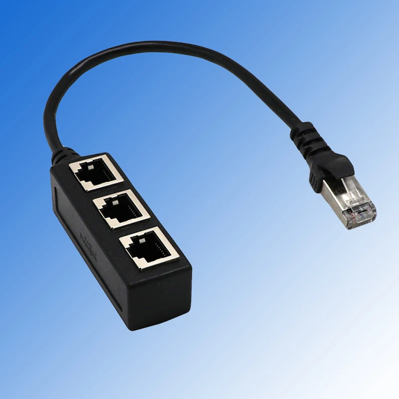 RJ45 Y Splitter адаптер 1-3 порта Ethernet кабель-коммутатор для CAT 5/CAT 6 LAN разъем Ethernet TP899