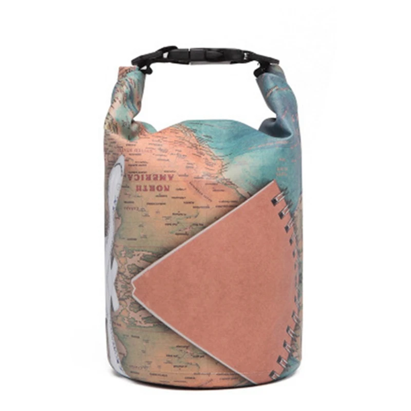 Уличная сумка для хранения плавательных принадлежностей Дрифтинг мешок многоцветный Водонепроницаемый сухой мешок картина Дайвинг ведро пляжная сумка - Цвет: BA