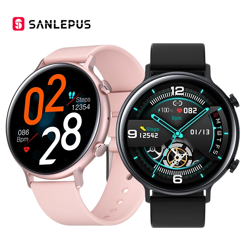 2021 NEW SANLEPUS Smart Watch Women Men Smartwatch Dial Calls Watches Blood Oxygen Heart Rate Monitor For Samsung Apple Android