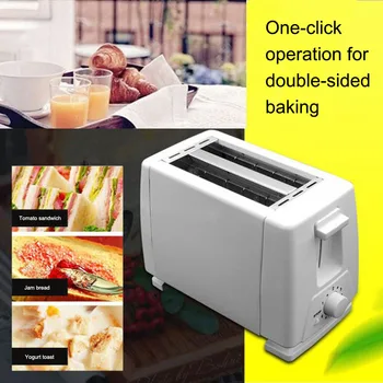 

Automatic Toaster 2-Slice Breakfast Sandwich Maker Machine 700W 100-240V Baking Cooking Appliances Home Office Toasters Apr15