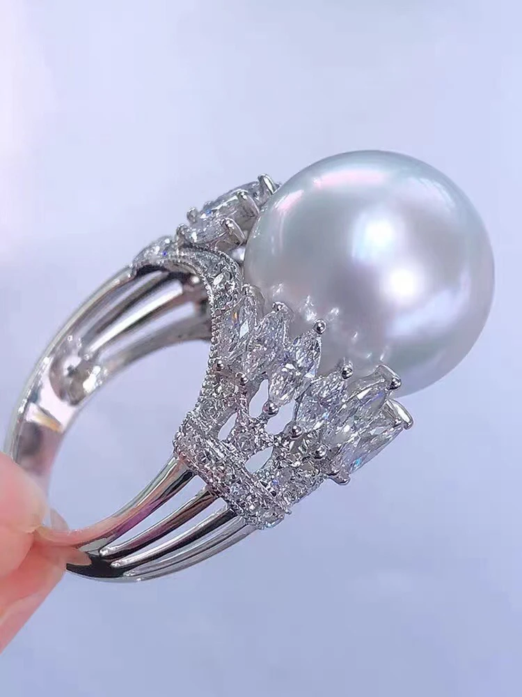 

Новое поступление 925 стерлингового серебра Регулируемые кольца настройки выводов части установок для жемчуг кораллы нефрита с украшением в виде кристаллов, 5 шт./лот