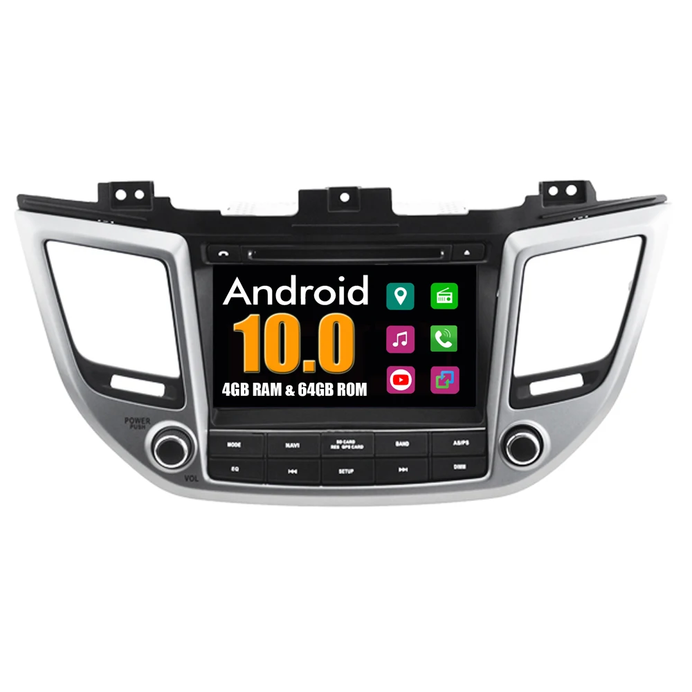 Автомобильный мультимедийный плеер RoverOne для Hyundai ix35 Tucson 2.0L 2016 + Android 10 0 DVD медиа