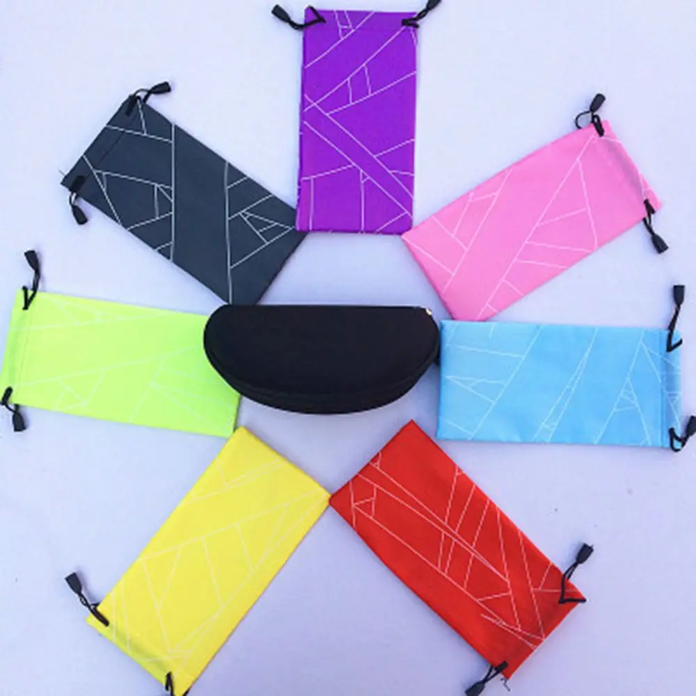 

Portable Soft Microfiber Sunglasses Bag Microfiber Dust Storage Glasses Carry Bag Portable Eyewear Case Container Makeup Bag