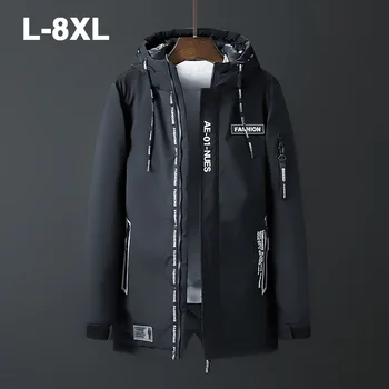 

Cotton-padded Jacket Male Thicken Winter Coat Men's Wear Medium Length Cotton-padded Jacket Plus Fat Plus Size Bread