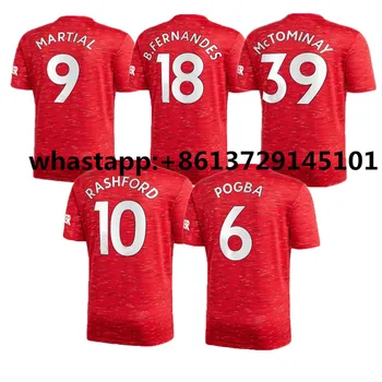 

20 21 manchester soccer united jersey RASHFORD POGBA FERNANDES utd 2020 2021 football shirts