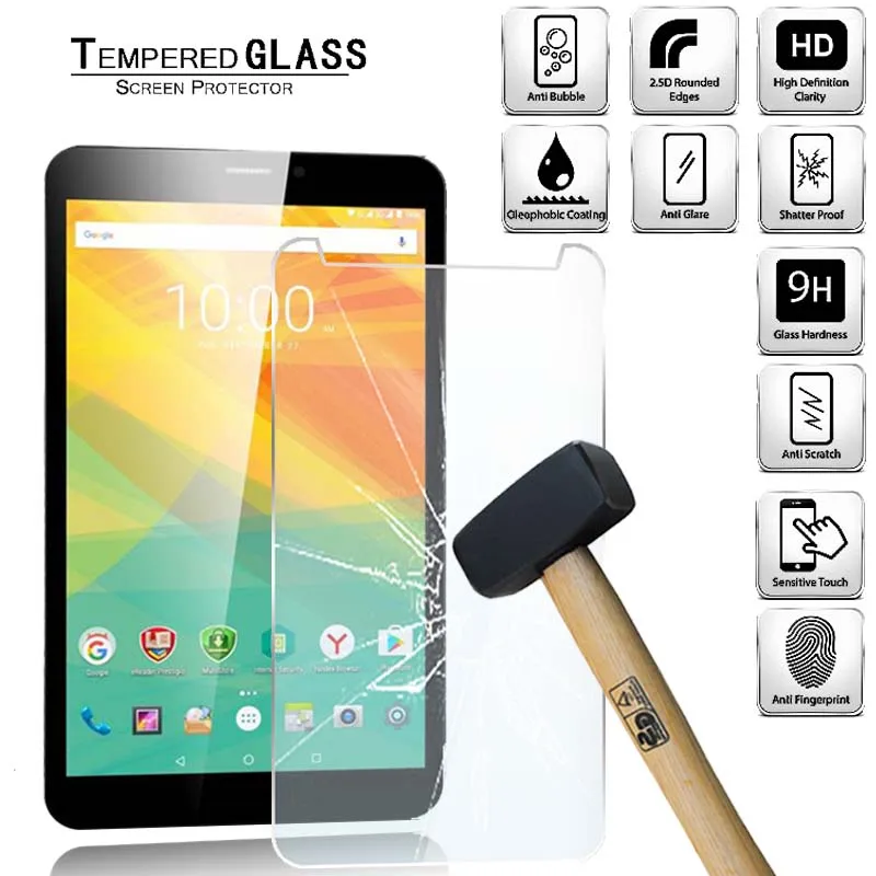 

Tablet Tempered Glass Screen Protector Cover for Prestigio Grace 3118 3G 8 incn Anti-Screen Breakage HD Tempered Film