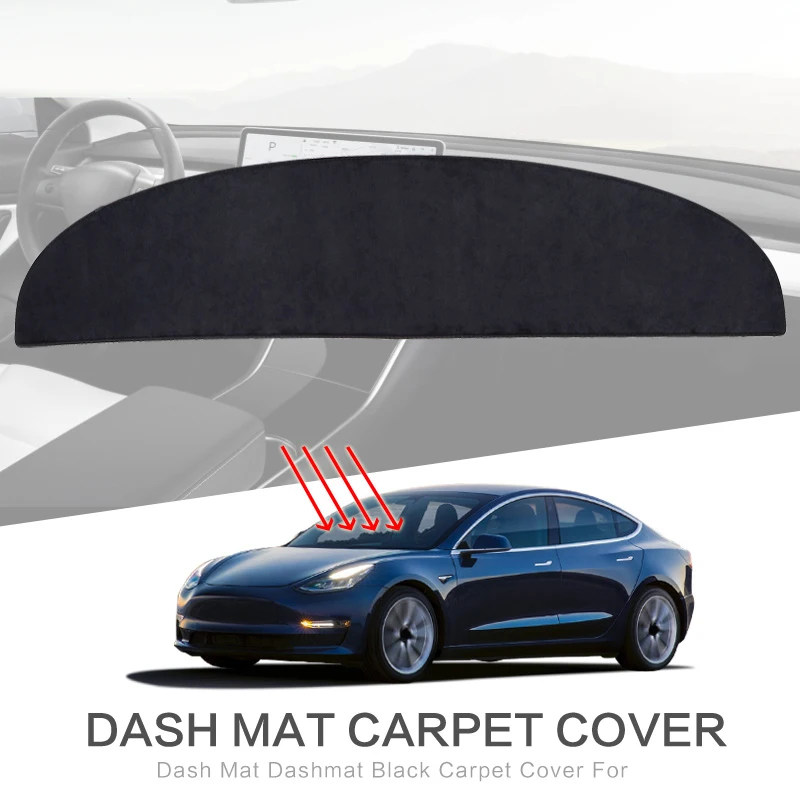 Тире коврик для Tesla модель 3 Tesla3 ковер покрытие солнцезащитный изоляционный инструмент панель защита черный