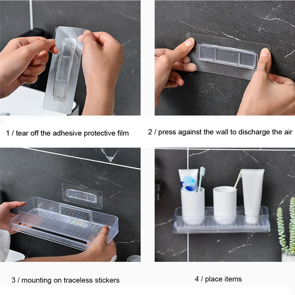 Экономия пространства стенд современные DIY Кухня дома легко установить декоративные удар стены Ванная комната стены стеллаж для хранения Полотенца Органайзер