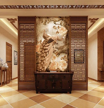 

[Self-Adhesive] 3D Peacock WG152 Wall Paper mural Wall Print Decal Wall Murals Belly