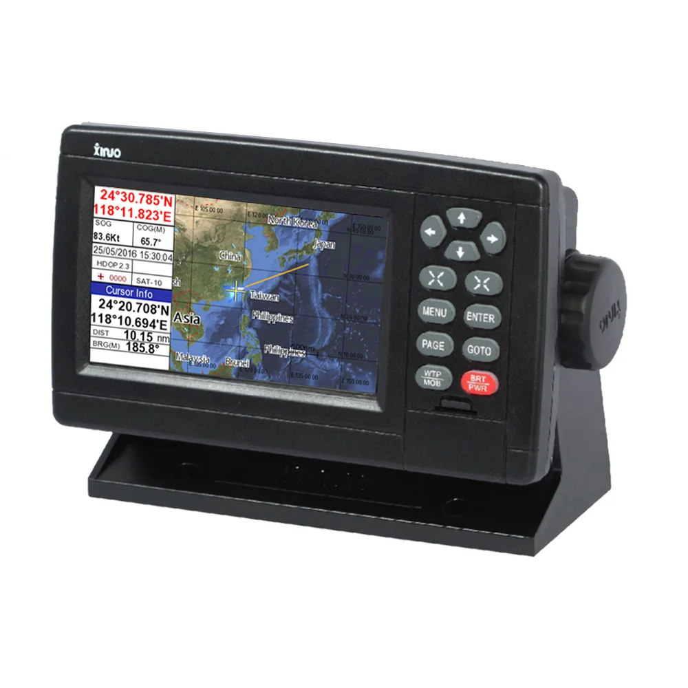 5in Marine Chart Plotter Satellite GPS Navigator LCD Display XF-520 Dual-Mode Positioning Boat Chart Plotter GPS Navigation
