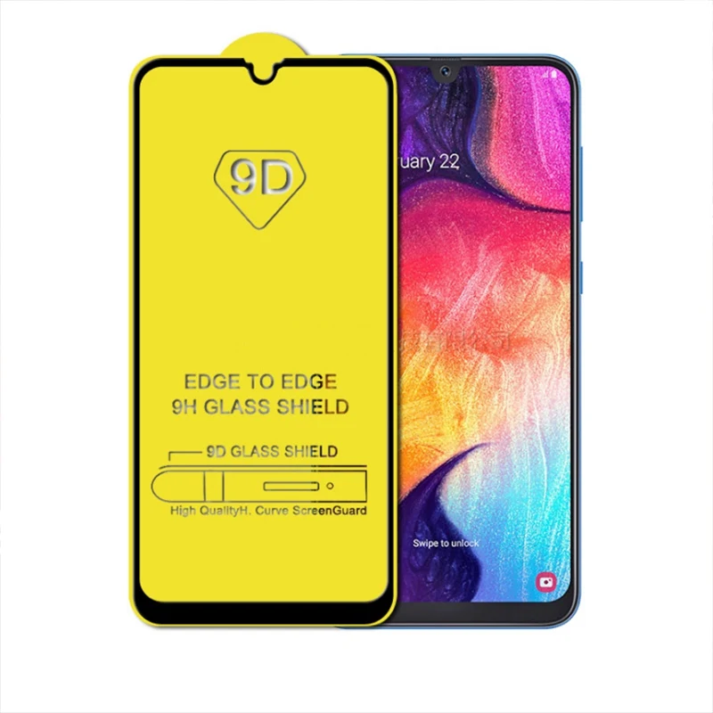 9D закаленное стекло для samsung Galaxy A30 A40 A50 A70 протектор экрана для samsung A6 A8 Plus A7 A9 A750 защитное стекло
