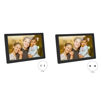 

RISE-12.1 Inch Digital Photo Frame LED Sn Electronic Picture Album High Resolution 1280x800(16:9) Clock Calendar 1080P HD Vi