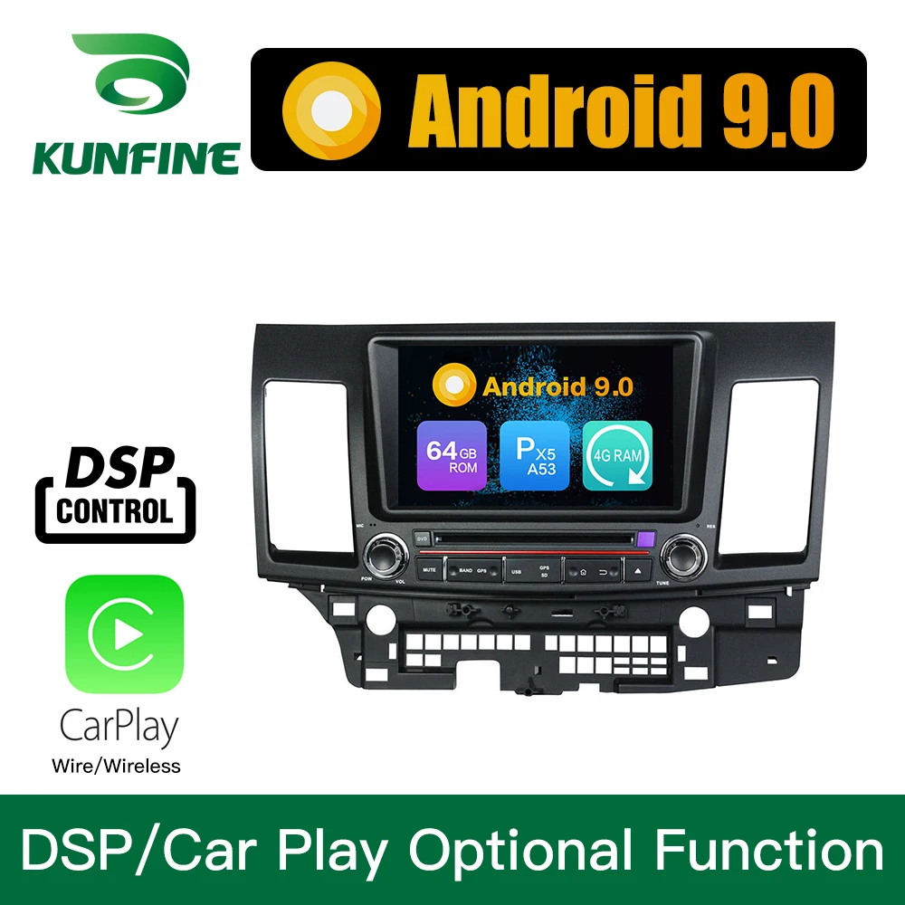 Flash Deal Android 9.0 Octa Core 4GB RAM 64GB Rom Car DVD GPS Multimedia Player Car Stereo for MITSUBISHI Lancer 2014-2015 Radio WIFI 1