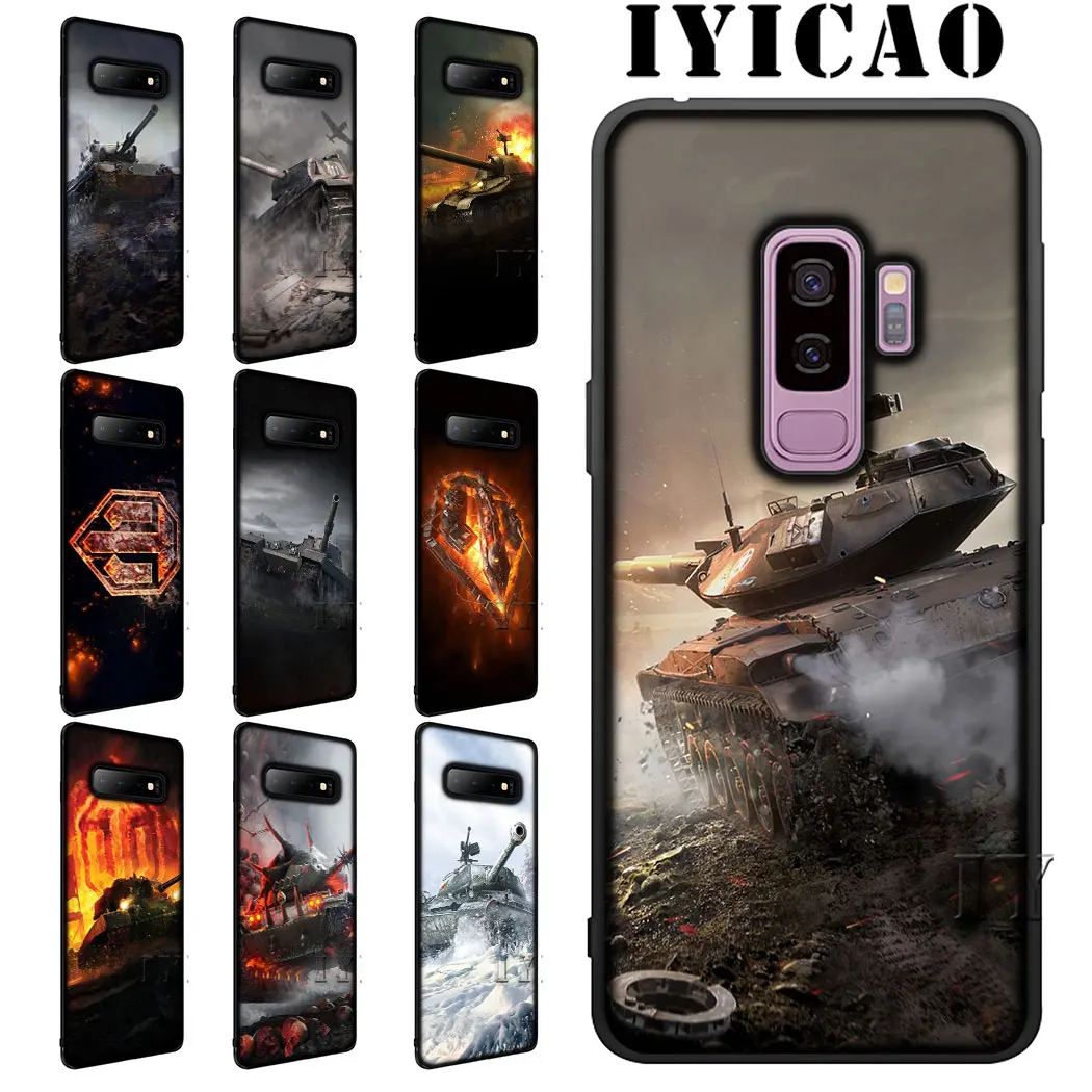 IYICAO world of tanks Soft Silicone Case for Samsung Galaxy S6 S7 Edge S8 S9 S10 Plus S10e Note 8 9 J6 Cover |