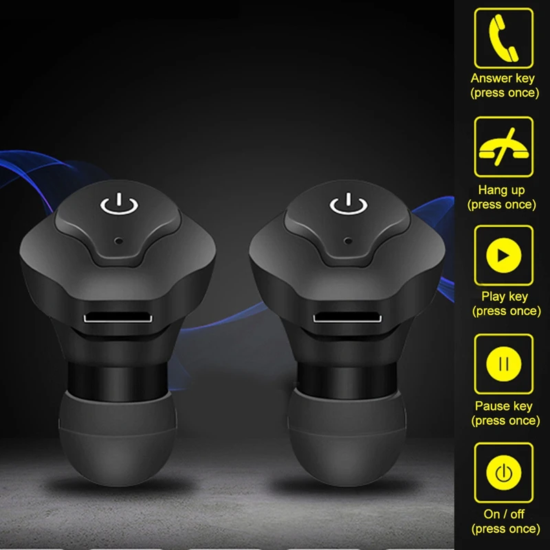 FFYY-Mini TWS Twins Беспроводная стерео-гарнитура с Bluetooth наушники-вкладыши