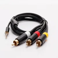 1.8m 6FT AV Cable Audio Video Cable For Microsoft Xbox 360E 360 E Console 3.5mm AV Cable Cord