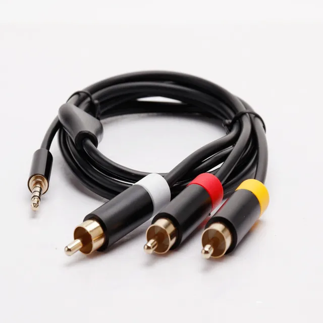 1.8m 6FT AV Cable Audio Video Cable For Microsoft Xbox 360E 360 E Console 3.5mm AV Cable Cord
